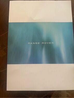 Range Rover journal magazine catalog Notebook. Collectible.